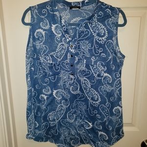 🌻3 for $5/ blue sleeveless blouse